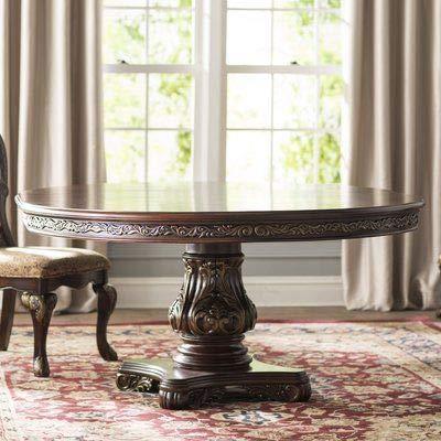 Handicrafts Stylish Look Sheesham Wood Round Shape Dining Table + Upholstered Chair 6 Seater - Image 4