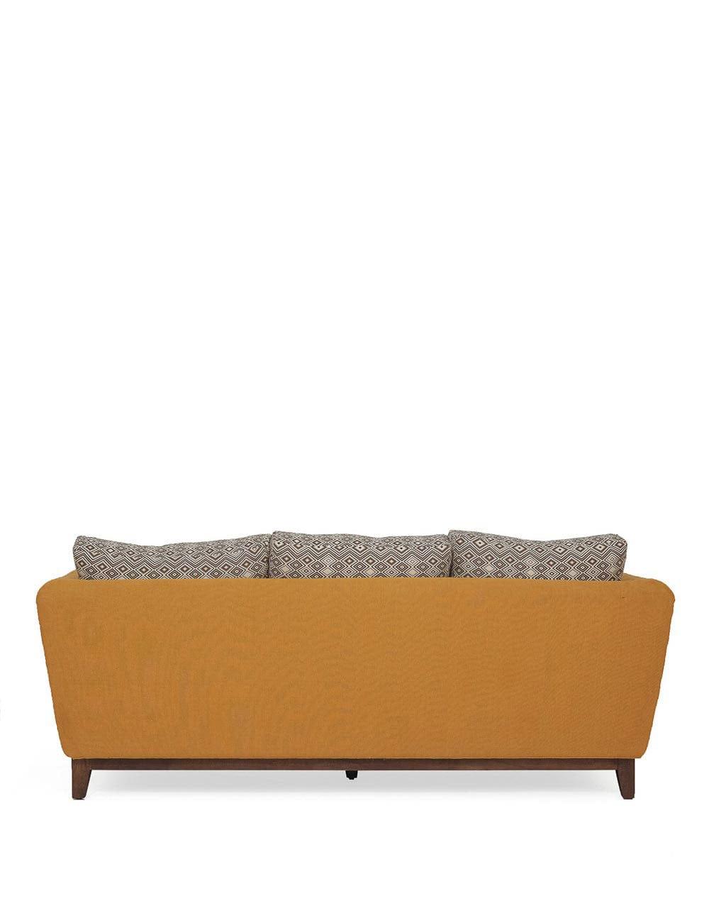 Ochre Daffodil 3 Seater Sofa - Image 4