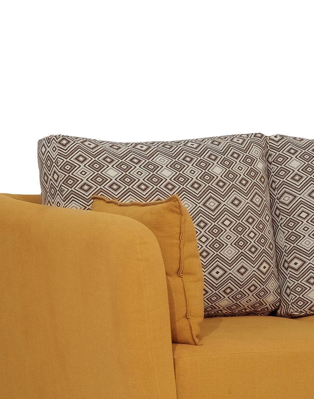 Ochre Daffodil 3 Seater Sofa - Image 5