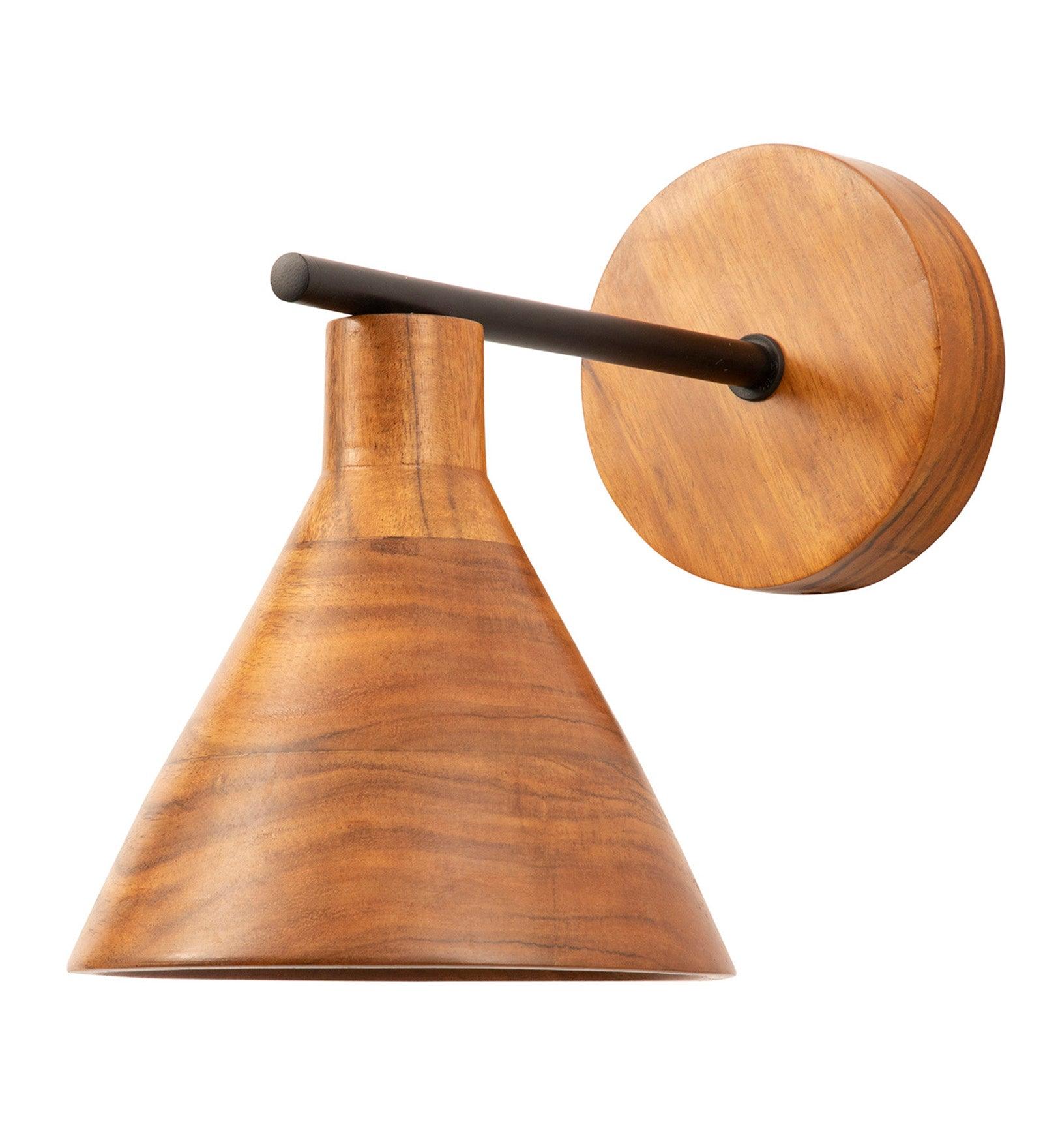 Tubino Wooden Wall Sconce - 1 - Image 3