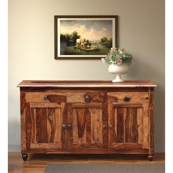 Colorado Sideboard with Three Drawer and Sideboard (Standard, Honey Finish) - Variant 1