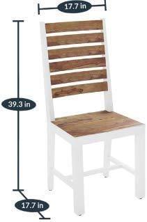Handicrafts Sheesham Wooden 4 Seater Dining Set in Provincial Teak Finishing - Image 3