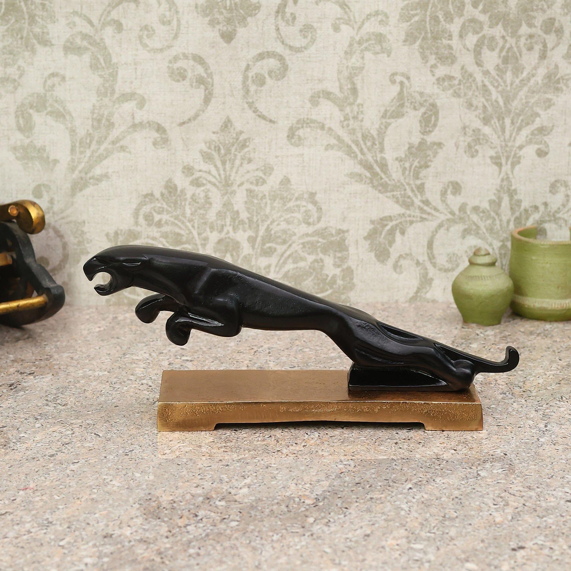 The panther's leap on gold base - 1 - Image 3