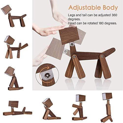 Wooden Dog-Shaped Study lamp - 1 - Image 3