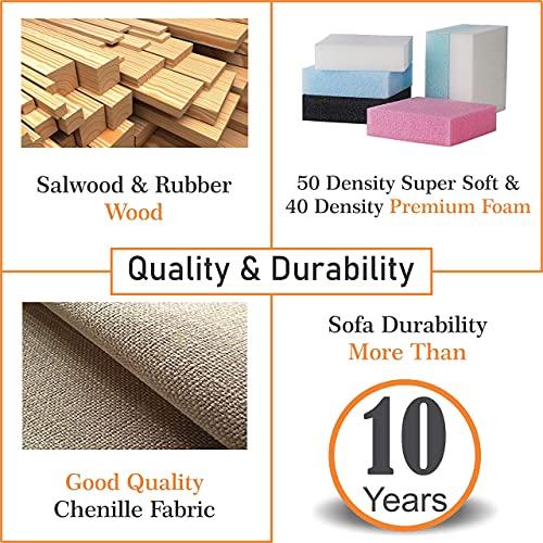 3 Seater Fabric Sofa - Image 4