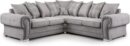 Corner Sofa - Verona - Soft Grey Fabric - Scatterback Cushions(Grey, 2C2 Large Corner)