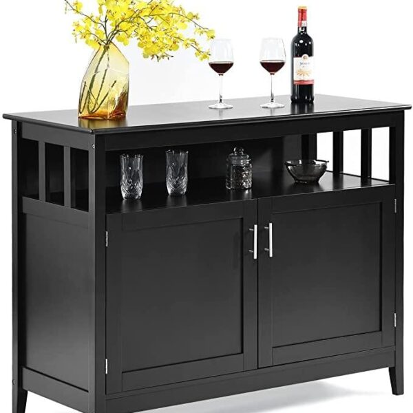 Buffet Cabinet with Storage, Freestanding Kitchen Cabinet with Adjustable Shelf, Storage Sideboard Console Table, 45 x 20 x 36 inches - Variant 1