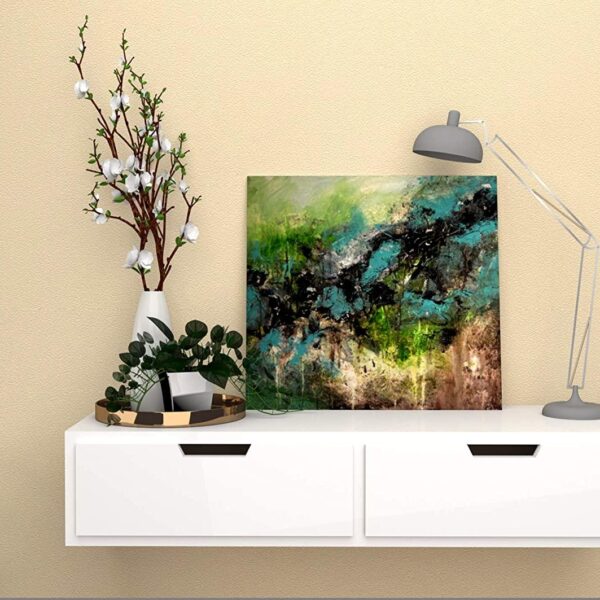Wooden Wall Shelf with Drawer for Living Room , Storage and Home Decorative Items - 1
