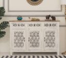 Joyce 3 Door Cabinets and Sideboard (White Finish) - Variant 1