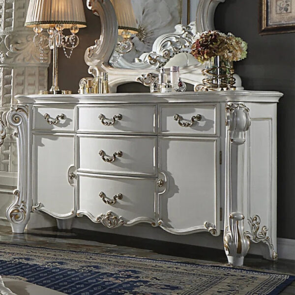 ACME Vendome Dresser, Antique Pearl Finish - Variant 1
