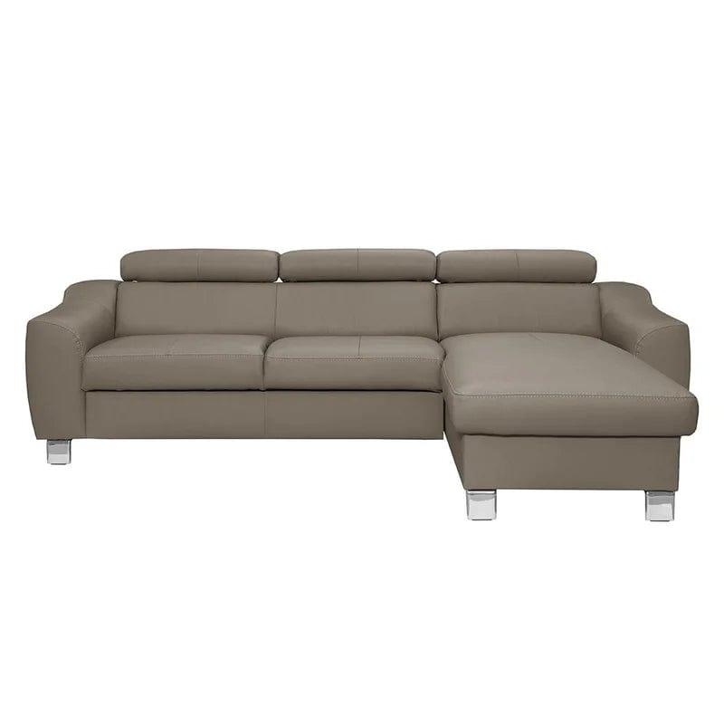 Avaiyah Leather Corner Sofa with Longchair - Image 2