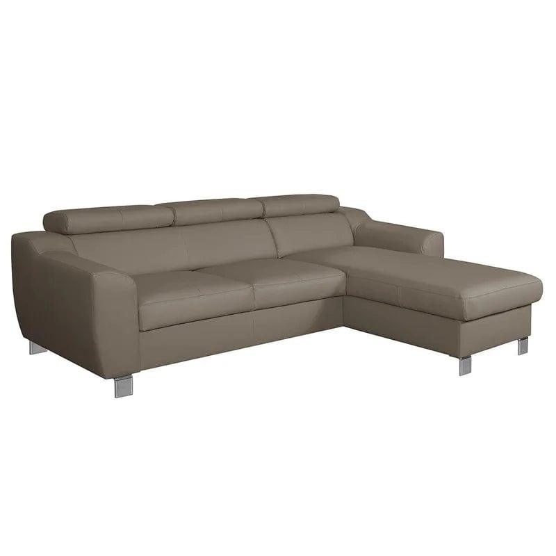 Avaiyah Leather Corner Sofa with Longchair - Image 18