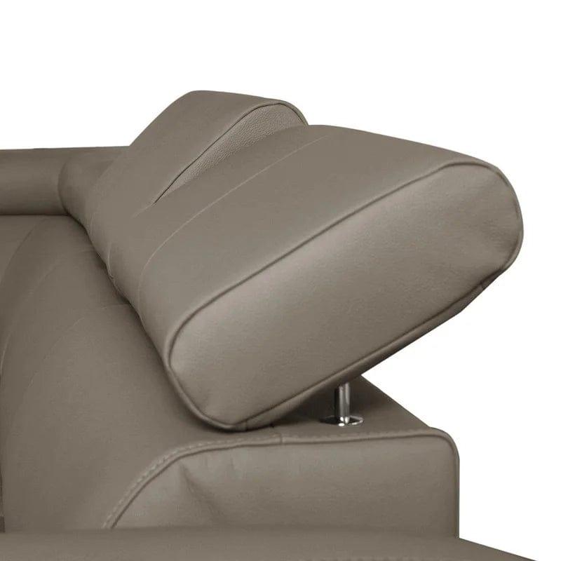 Avaiyah Leather Corner Sofa with Longchair - Image 5