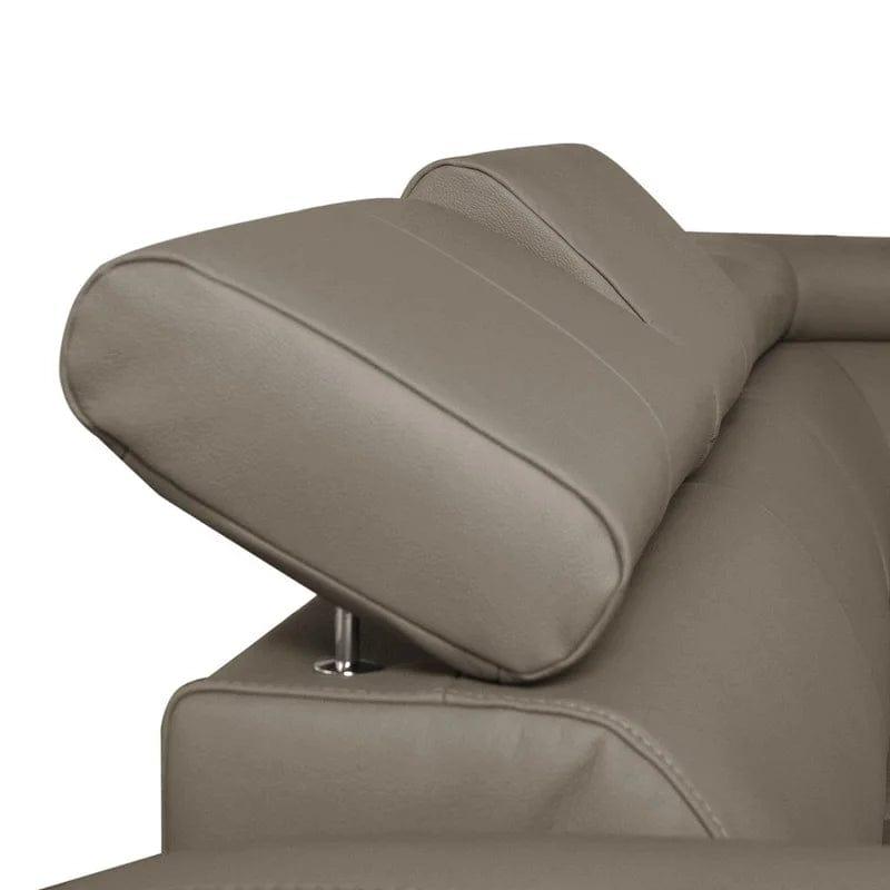 Avaiyah Leather Corner Sofa with Longchair - Image 7