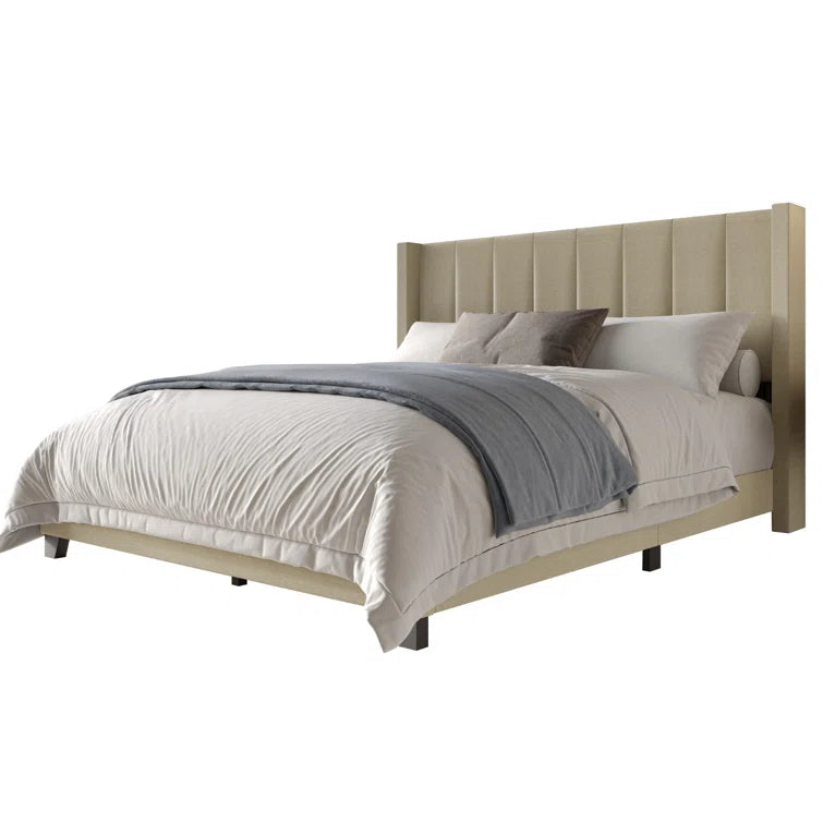 Batholo Upholstered Wingback Bed - Image 3
