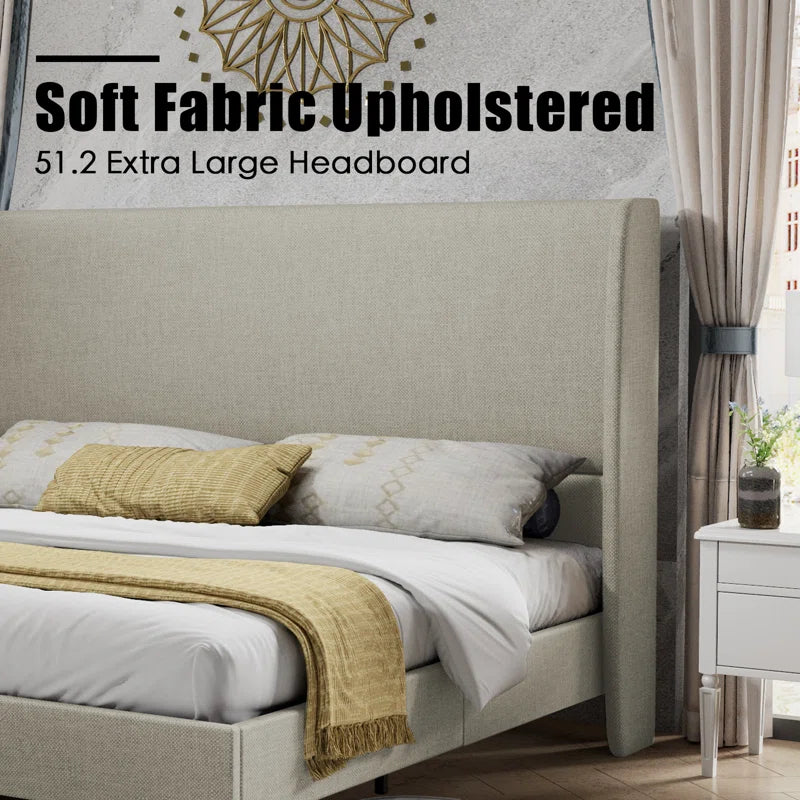 Belo Upholstered Platform Bed - Image 4