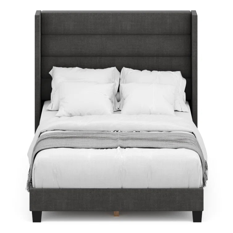 Brantley Tufted Wingback Upholstered Bed Frame - Image 3