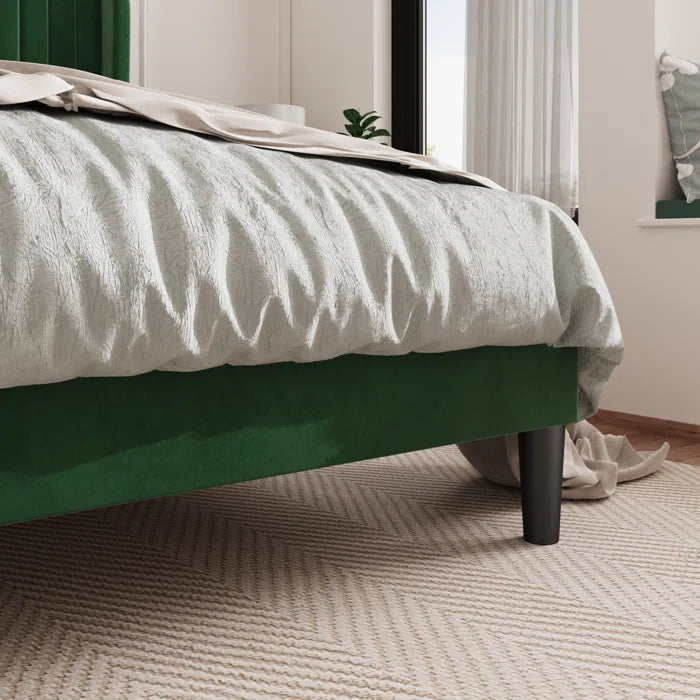 Candler Upholstered Platform Bed with Wingback - Image 13