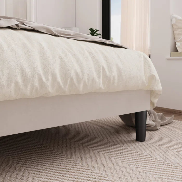 Candler Upholstered Platform Bed with Wingback - Image 4