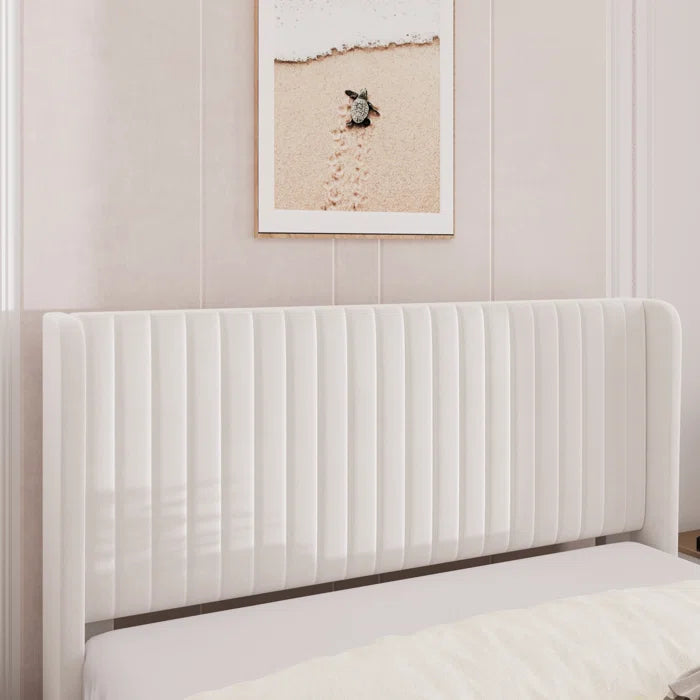 Candler Upholstered Platform Bed with Wingback - Image 3