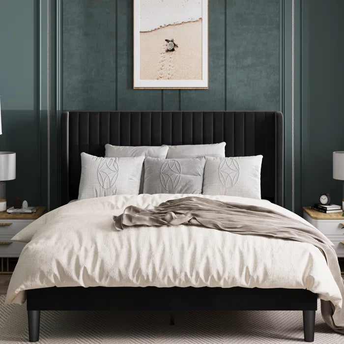 Candler Upholstered Platform Bed with Wingback - Image 7