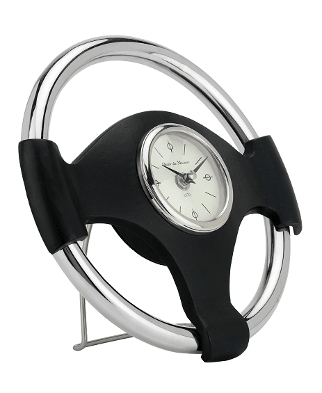 Wheel Steel Clock Gold Black - 1 - Image 3