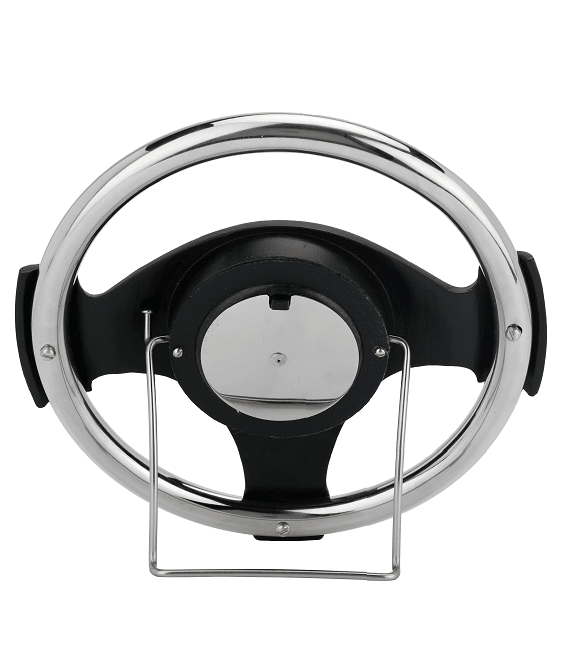 Wheel Steel Clock Gold Black - 1 - Image 2