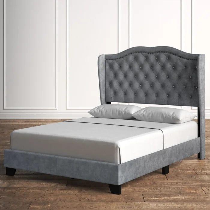 Carlie Tufted Upholstered Low Profile Standard Bed - Image 2