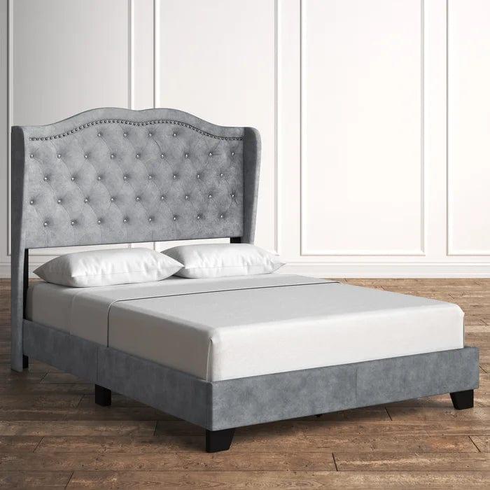 Carlie Tufted Upholstered Low Profile Standard Bed - Image 3