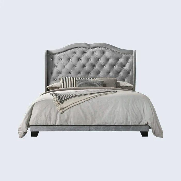 Carlie Tufted Upholstered Low Profile Standard Bed - Image 4