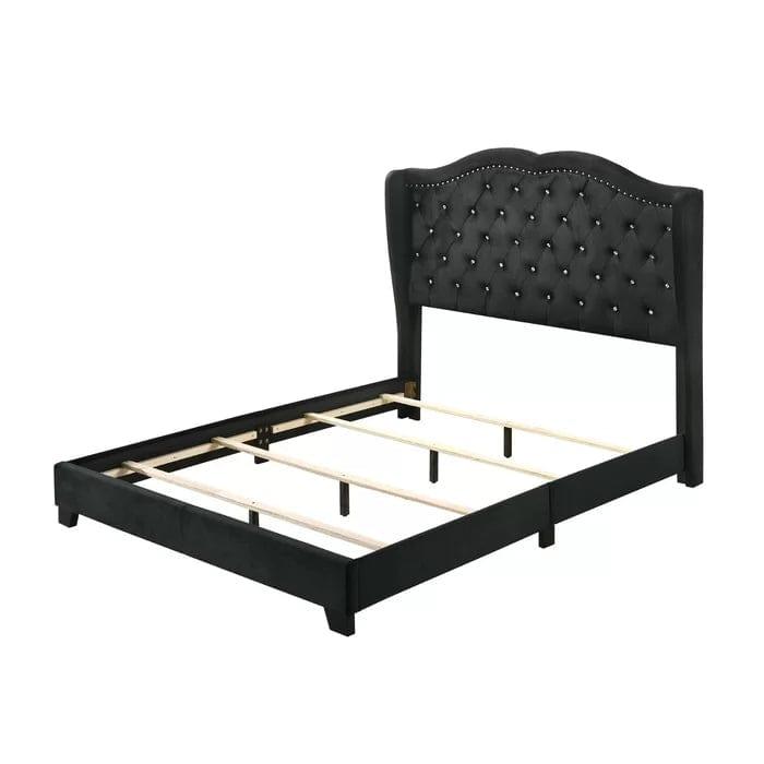 Carlie Tufted Upholstered Low Profile Standard Bed - Image 7