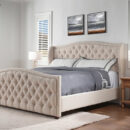 Coleman Upholstered Wingback Bed