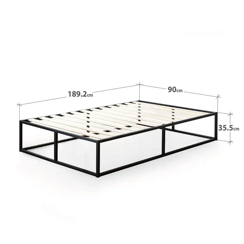 Dekker Minimal Metal Bed Frame - 35 cm High - Image 7