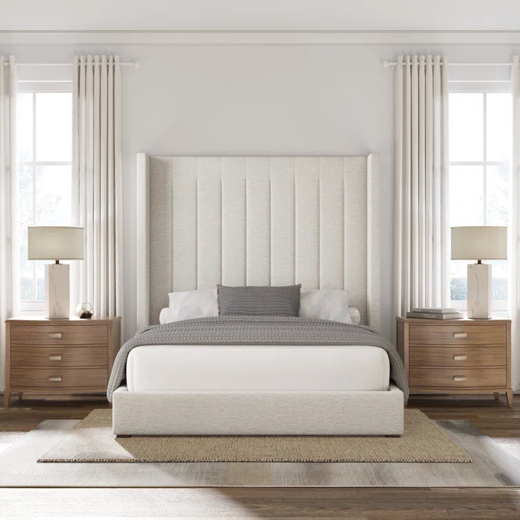 Esparto Upholstered Wingback Bed