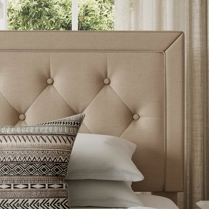 The Hegg Tufted Upholstered Platform Bed for a Dreamy Bedroom Retreat - Image 3