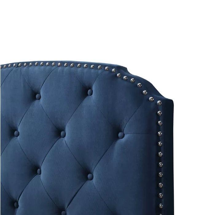 Howes Tufted Upholstered Low Profile Standard Bed - Image 7
