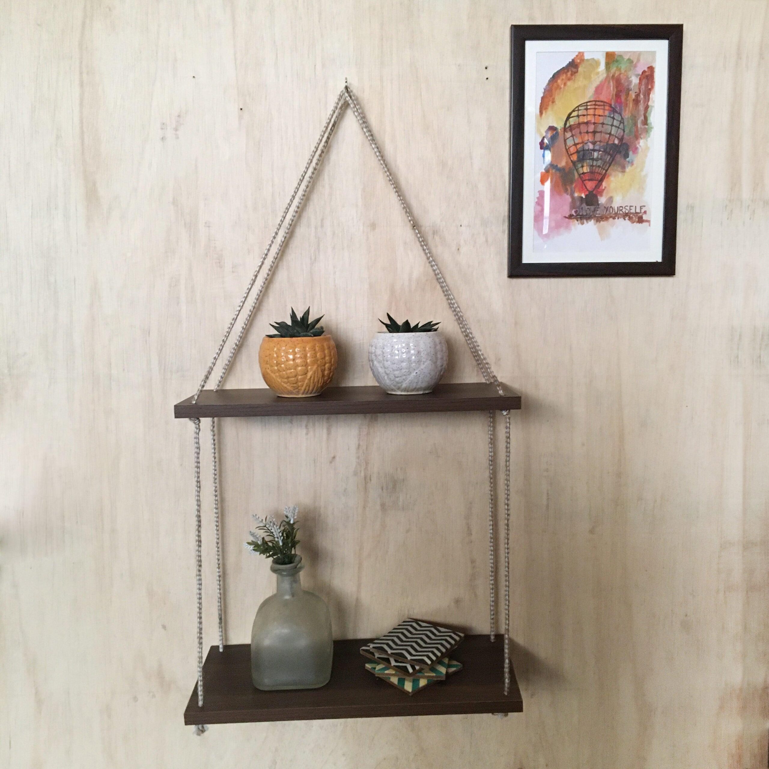Handmade Hanging Window Shelves Wall Art By Miza - 1 - Image 2