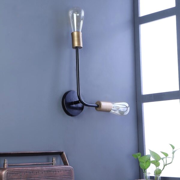 Kelda Black Metal Wall Light by SS Lightings - 1