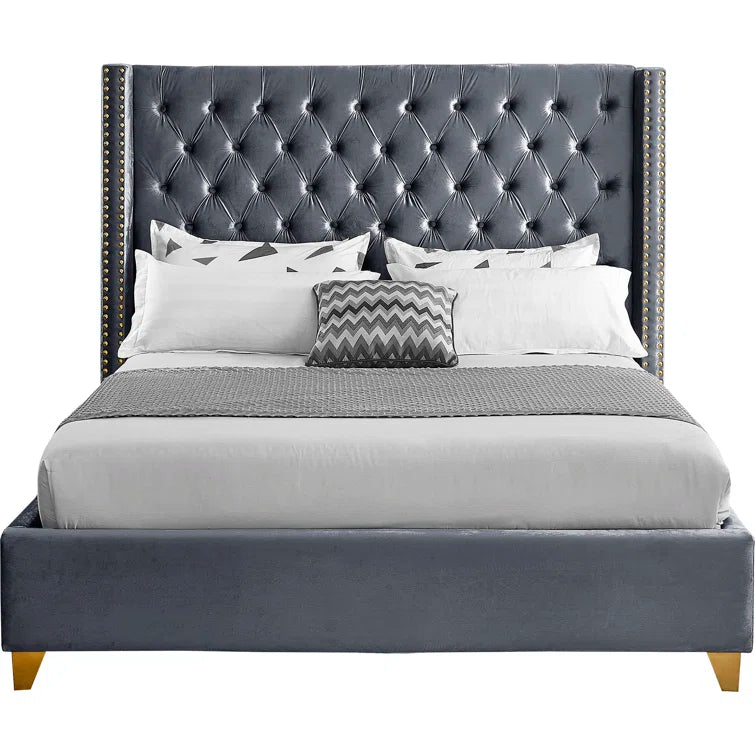 Joclynn Upholstered Wingback Bed - Image 8