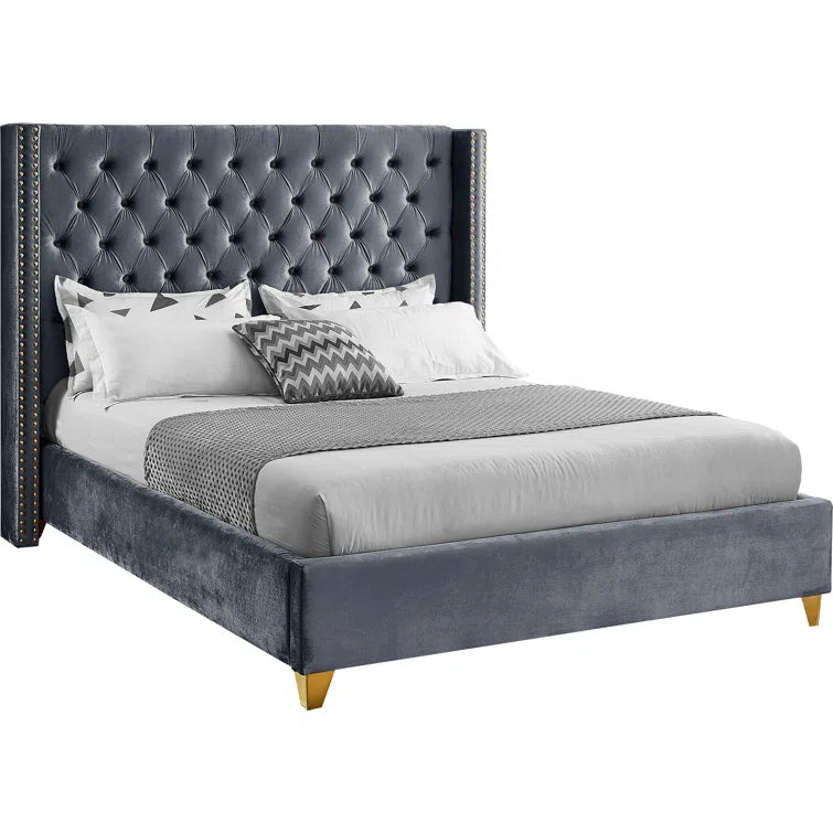 Joclynn Upholstered Wingback Bed - Image 5