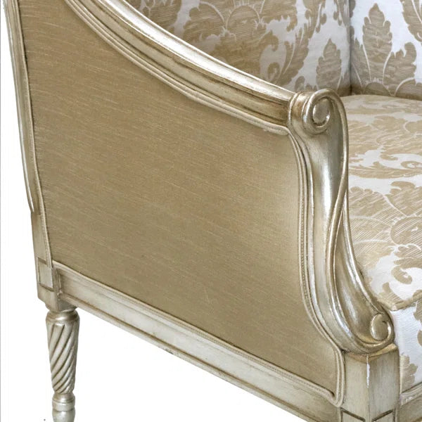 Ouch Cart Louis XVI Versailles Accent Chair in Antique Silver Finish - Image 3