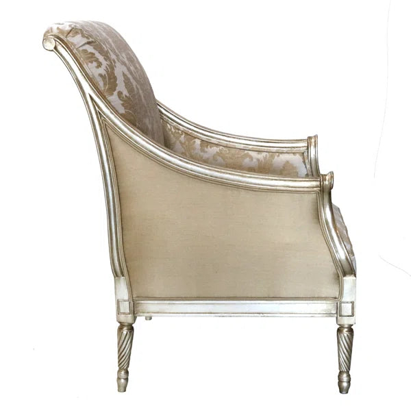 Ouch Cart Louis XVI Versailles Accent Chair in Antique Silver Finish - Image 7