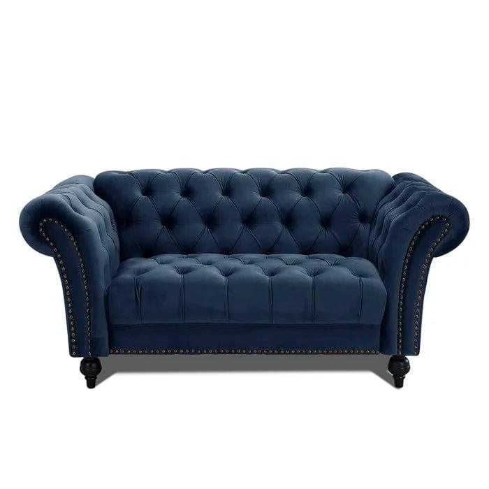 Mayfair Grey 2 Seater Chesterfield Sofa - Image 3