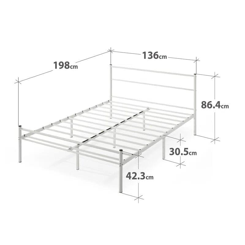 Otelia Premium Steel Bed Frame With Headboard - Image 11