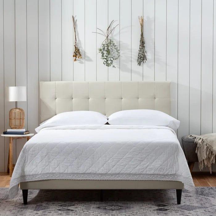 Peters Tufted Upholstered Low Profile Platform Bed - Image 10