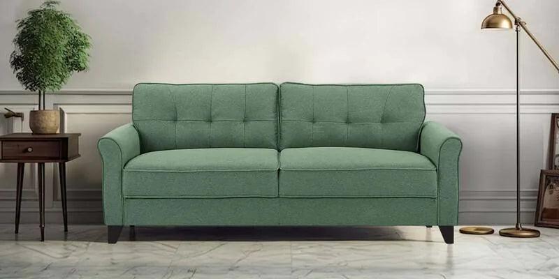 Fabric 3 Seater Sofa In Green Colour