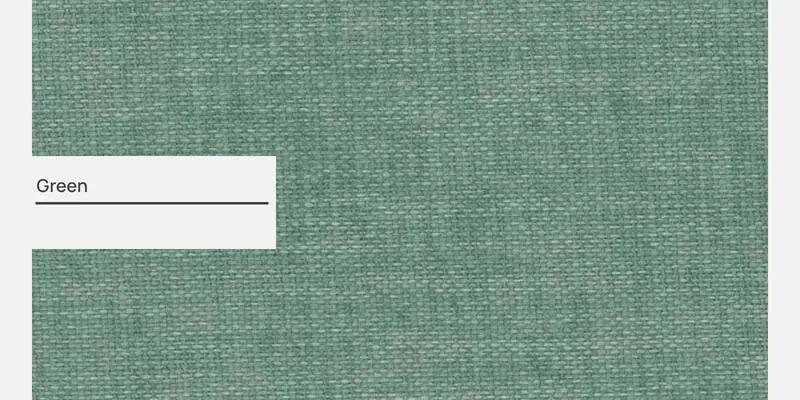 Fabric 3 Seater Sofa In Green Colour - Image 7