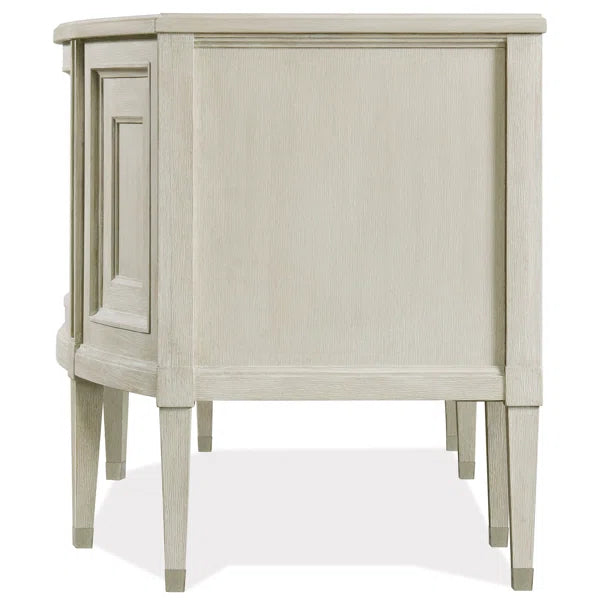 Ouch Cart Champagne Finish Executive Desk with Storage and File Drawer - Image 4