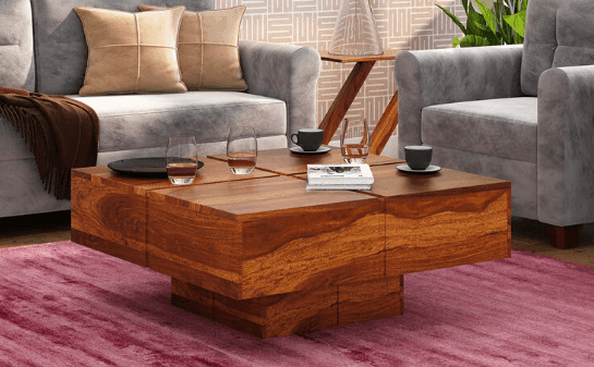 Sheesham Wood Coffee table Walnut Finishing