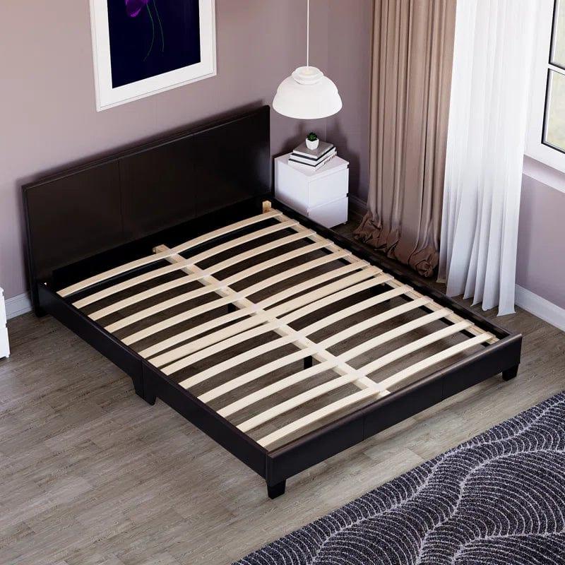 Scipio Upholstered Faux Leather Bed - Image 7